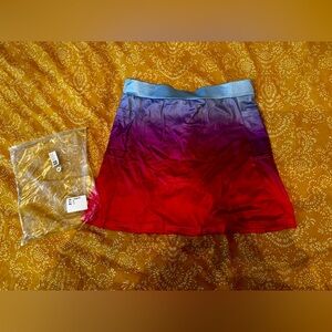 Blue-Purple-Pink Ombre Skort with pockets🦄